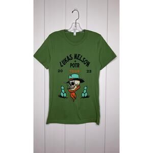 Lukas Nelson Light Green Concert Graphic Tee 2023  SM